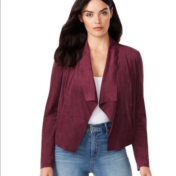 Sofia Vergara Women’s Faux Suede Moto Jacket - Picture 2 of 2